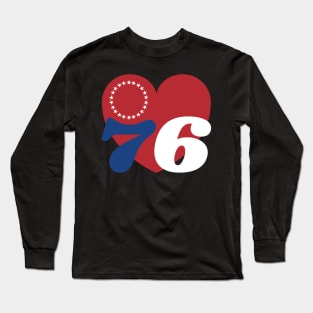 For The Love Of Philly 76ers v3 Long Sleeve T-Shirt